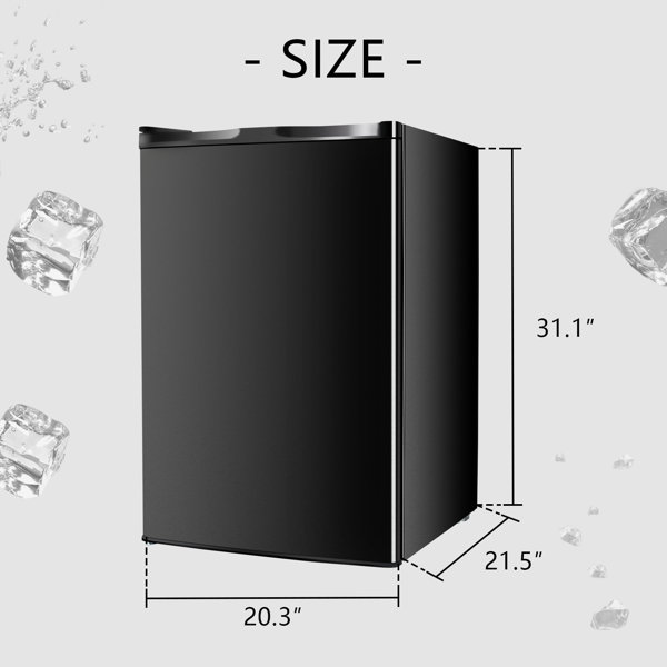 RAYS 3 Cubic Feet cu. ft. Garage Ready Undercounter Upright Freezer